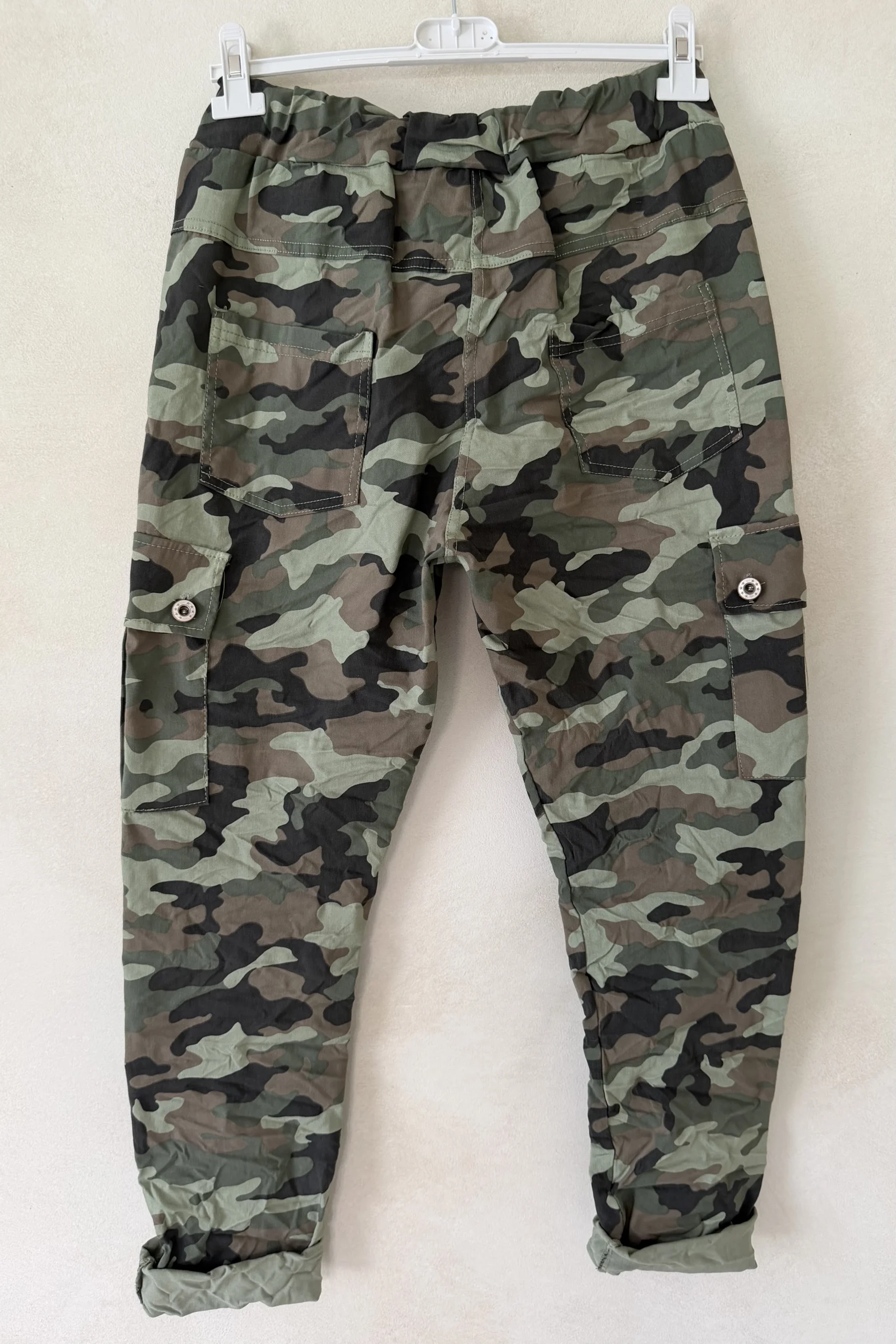 Cargo Jogpant Christa Camouflage print, Army/Bruin/Grijs. - Afbeelding 3