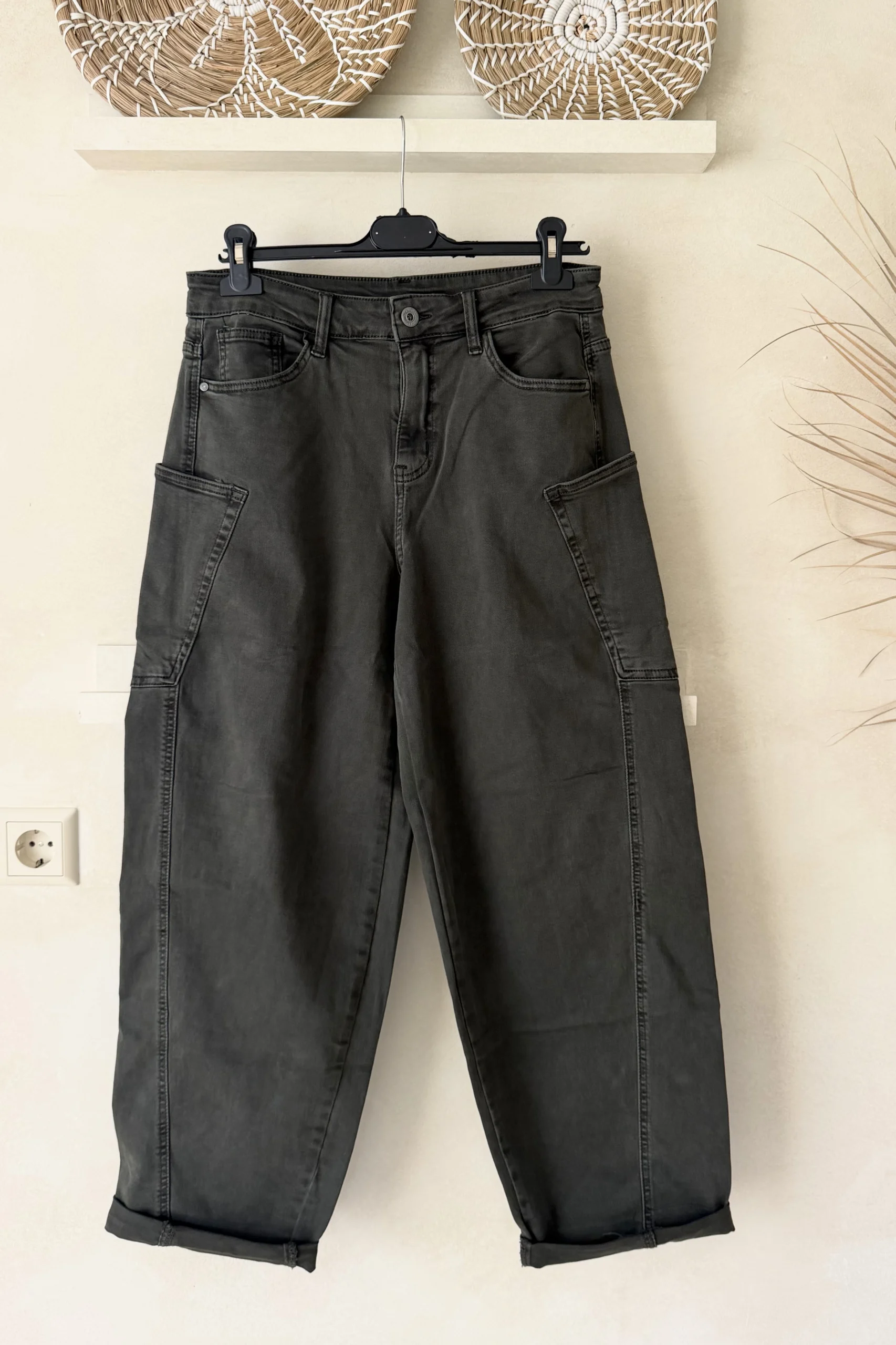 Barrel Broek Bianca Donker Groen.