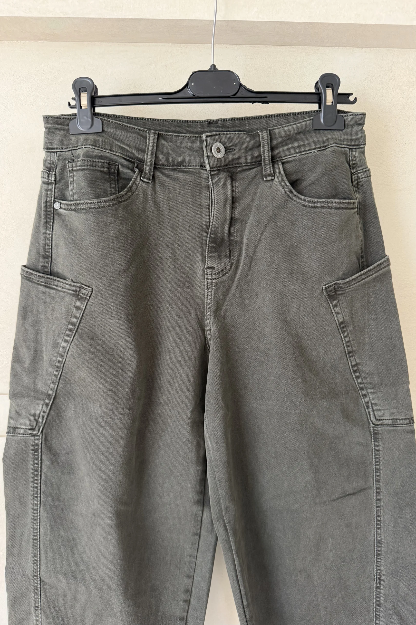 Barrel Broek Bianca Donker Groen. - Afbeelding 4