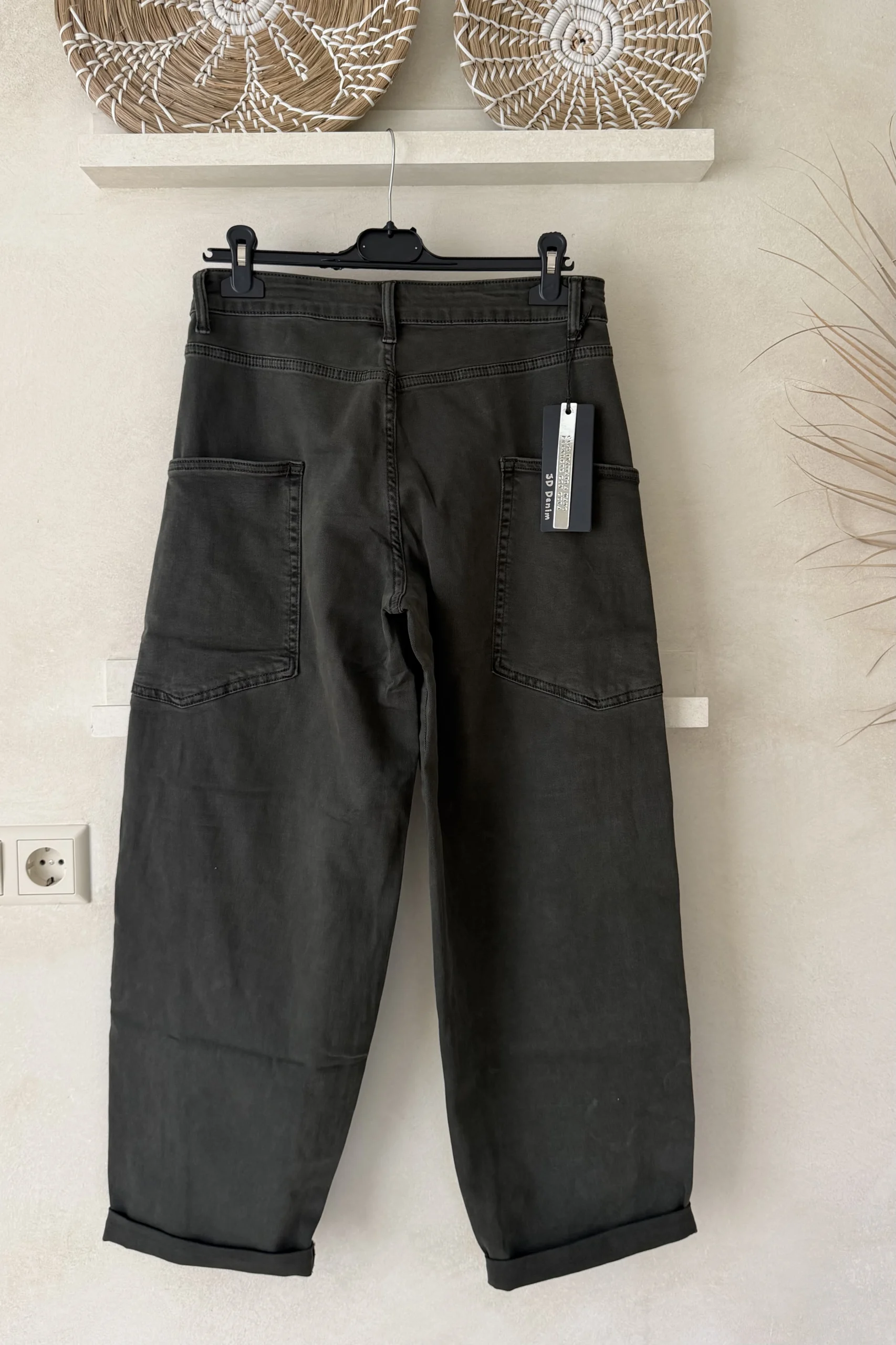 Barrel Broek Bianca Donker Groen. - Afbeelding 2