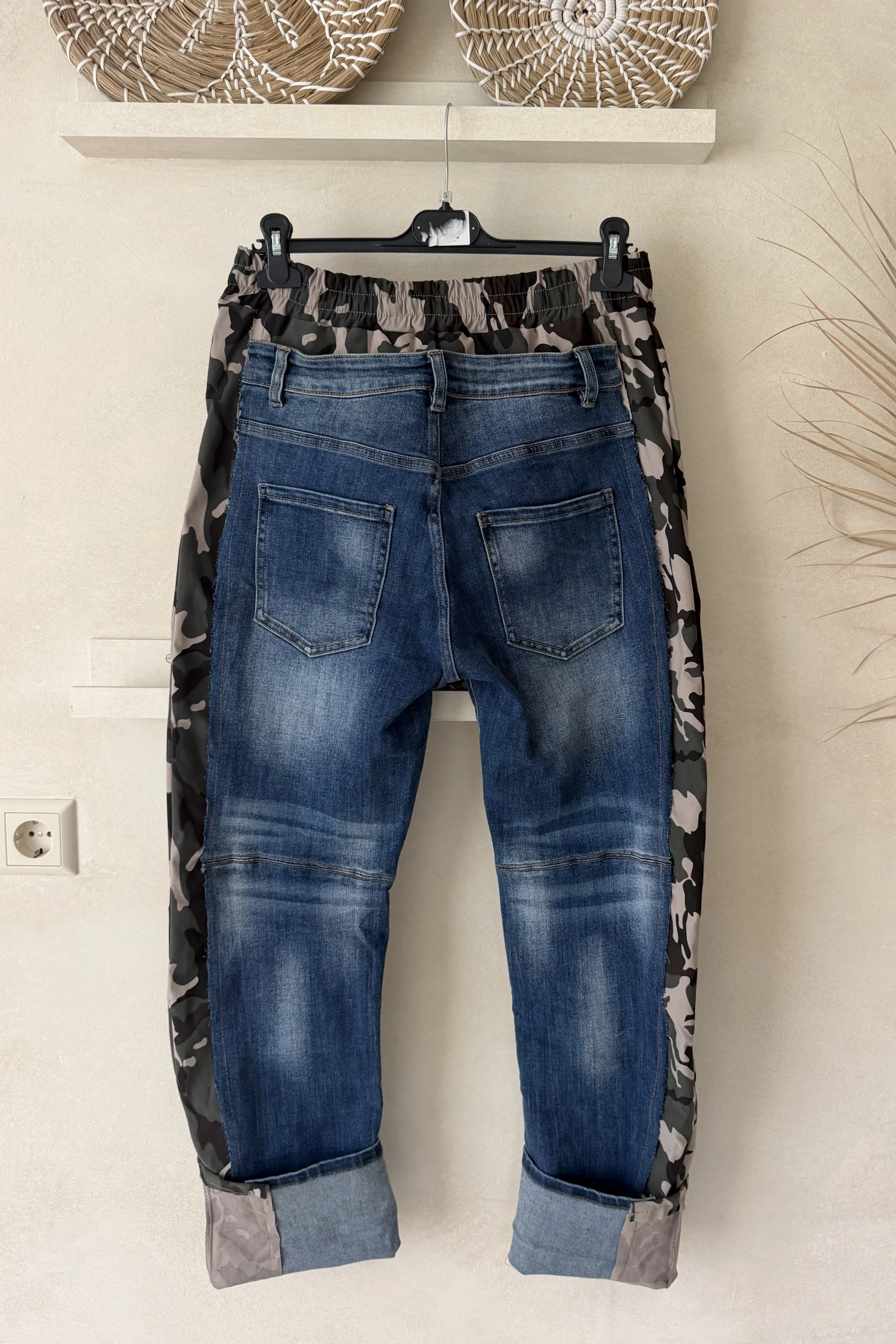 S.Woman "Double" Jeans Carly Camo met Hart, Mid blauw. - Afbeelding 4