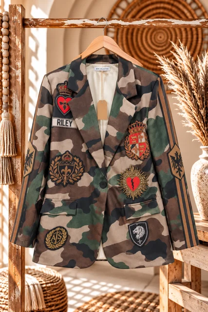 Colbert Coco camo met Harten en Sterren, Army groen. - Afbeelding 5