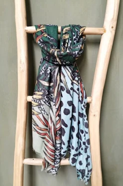 SC-005 scarf print green