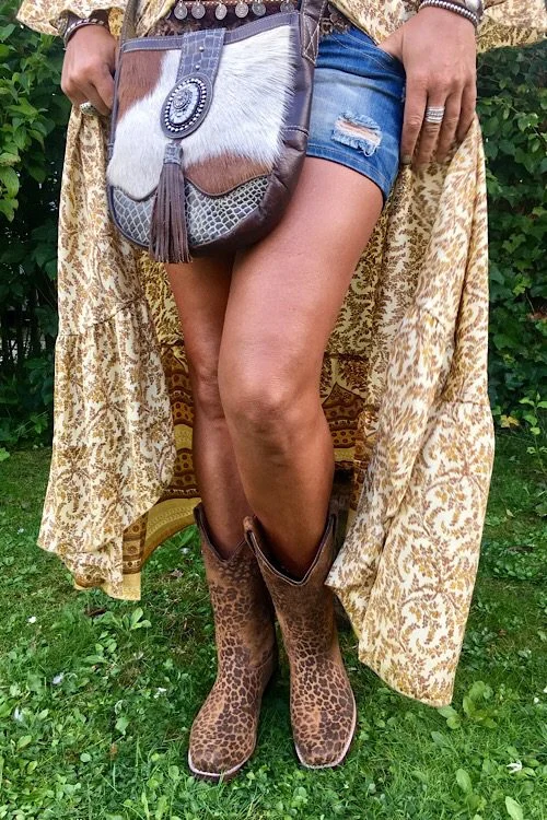 B 18009 E Dames boots luipaard - Afbeelding 2